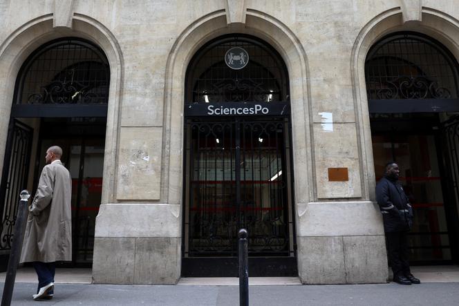 L’entrée de l’Institut d’études politiques, à Paris, le 13 mars 2024.