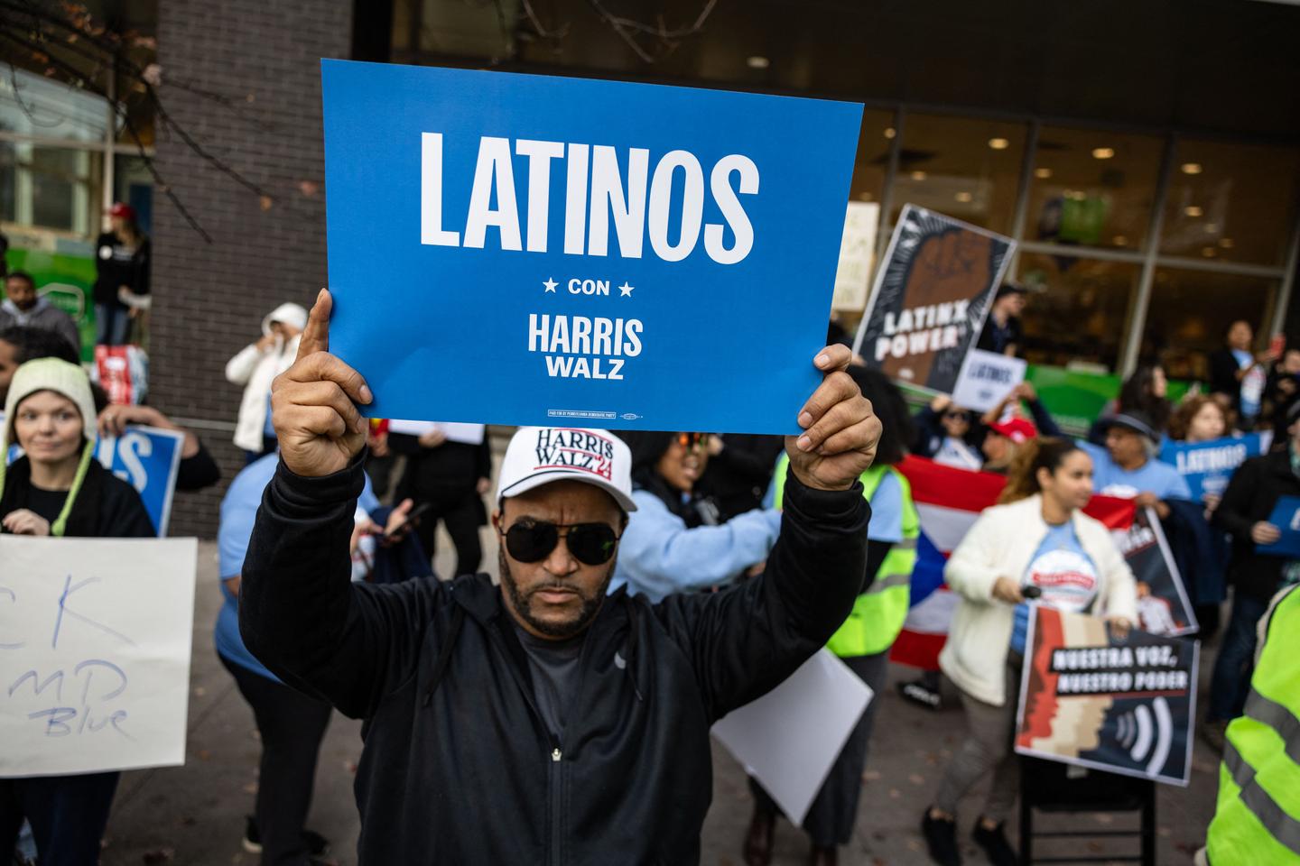 'Fuera!' Latinos protest Trump in battleground Pennsylvania city as US presidential election nears