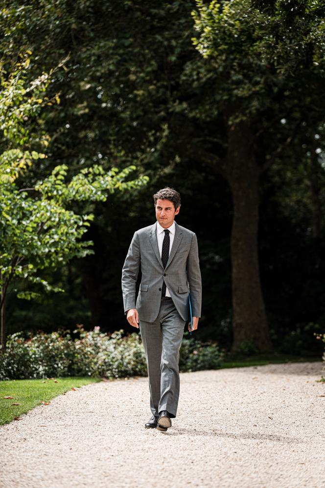 Gabriel Attal, no Eliseu, 23 de agosto de 2024.