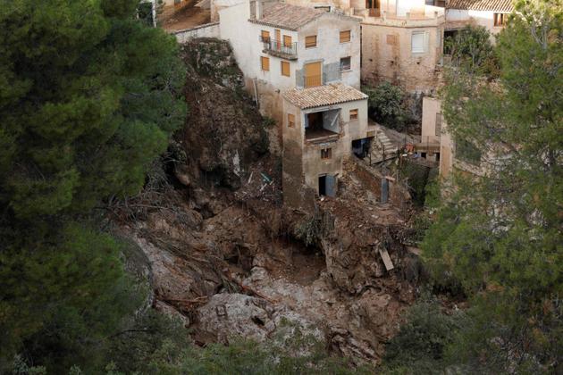 Letur, Spain on October 30, 2024 after the floods.