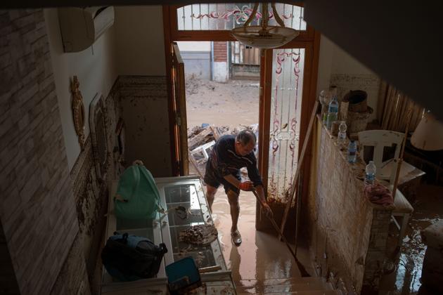 José Luiz Cambronero's house in Paiporta, Spain, a southern suburb of Valencia, on October 31, 2024.