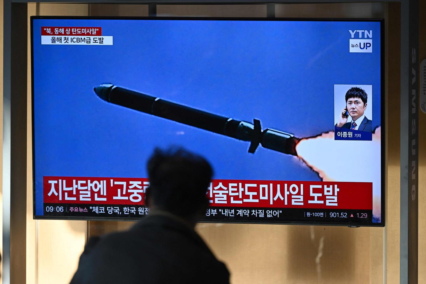 北朝鮮、史上最長の飛行時間で弾道ミサイル発射