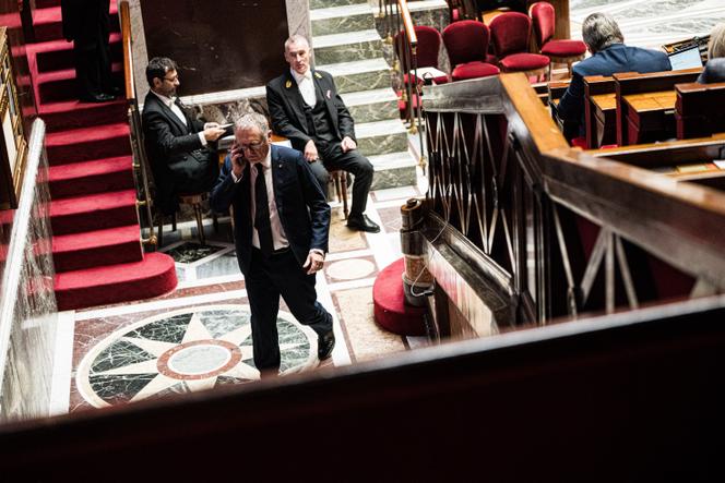 Le député des Hauts-de-Seine Philippe Juvin (Droite républicaine), à l'Assemblée nationale, à Paris, le 21 octobre 2024.