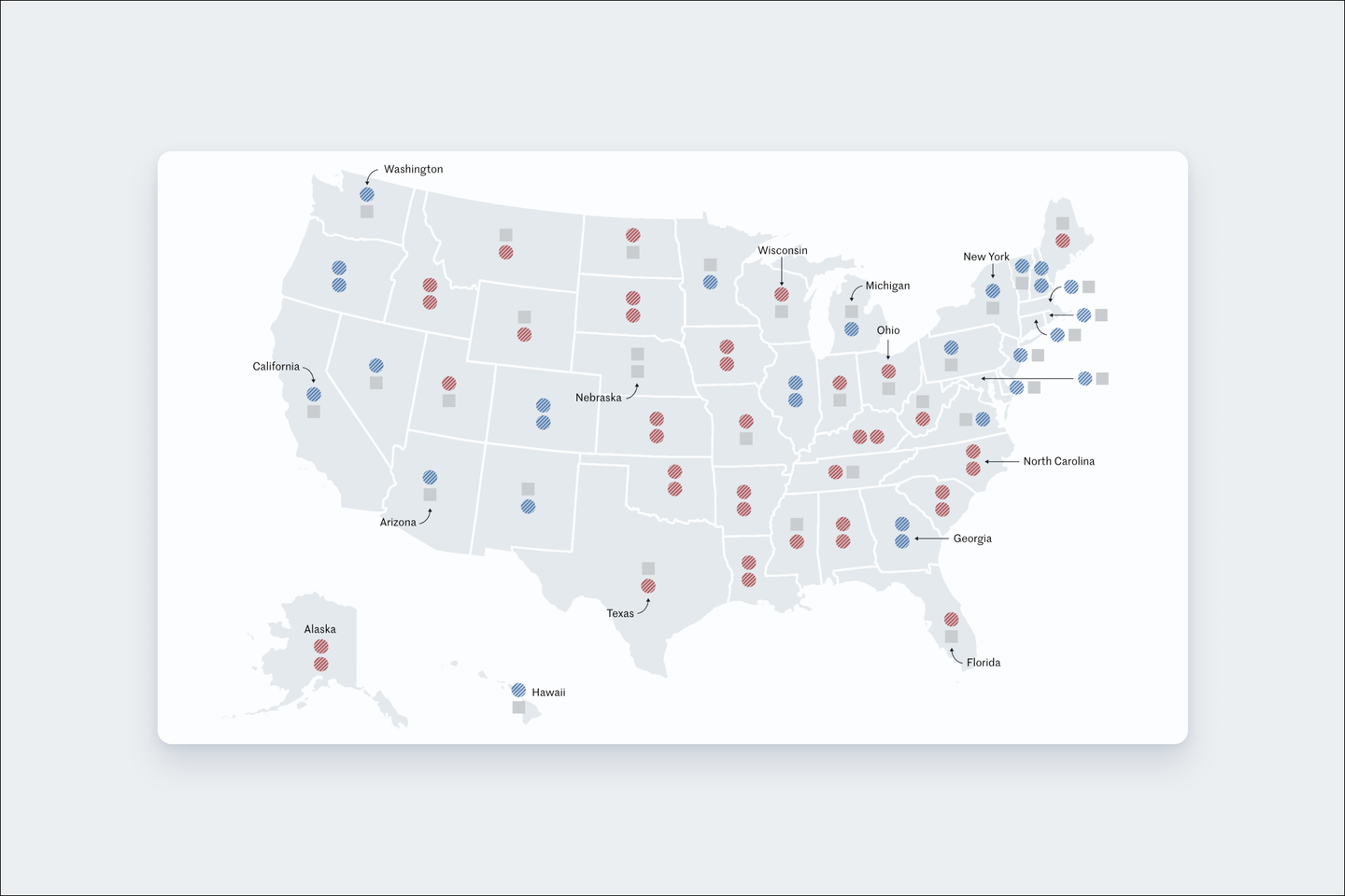 2024 US elections: Maps of results for the House of Representatives and the Senate