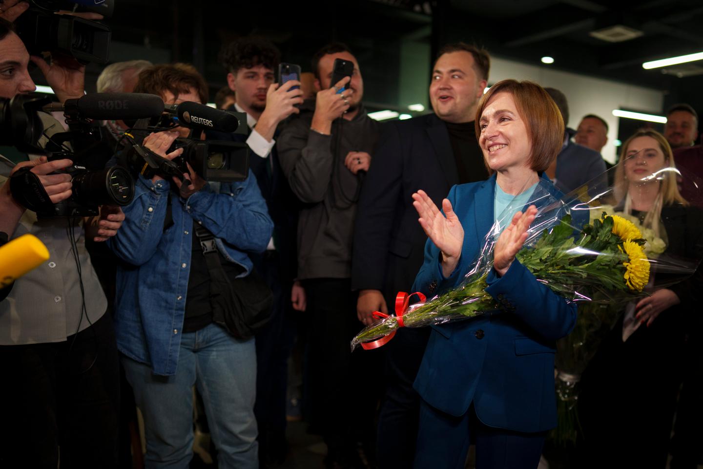 Moldova's pro-European president, Maia Sandu, re-elected in setback for Kremlin