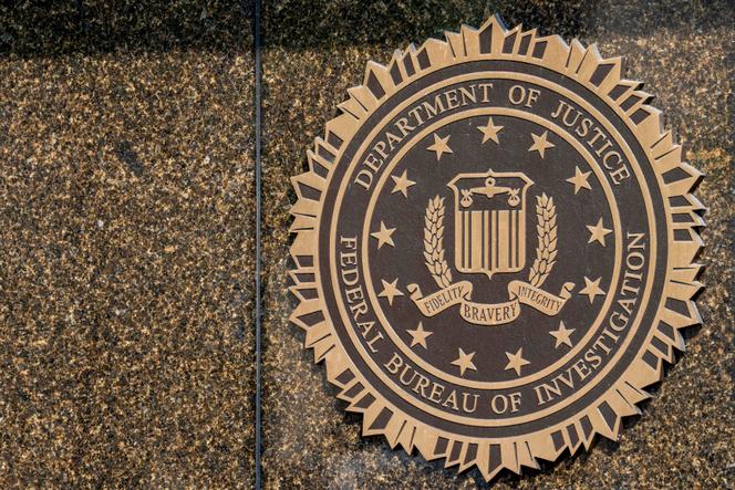The seal on the J. Edgar Hoover FBI Building is seen June 9, 2023, in Washington.