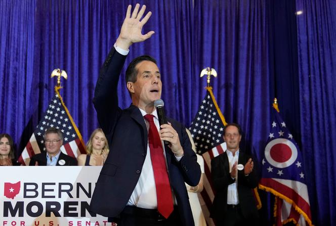 O senador republicano de Ohio Bernie Moreno, em Westlake, Ohio, 5 de novembro de 2024.