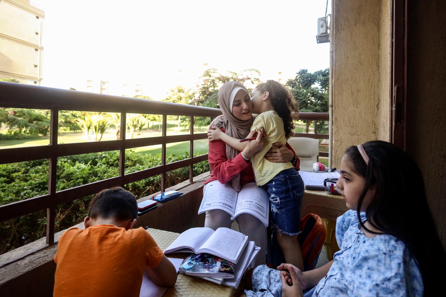 Life on hold: Three women from Gaza, stuck in Cairo with their children