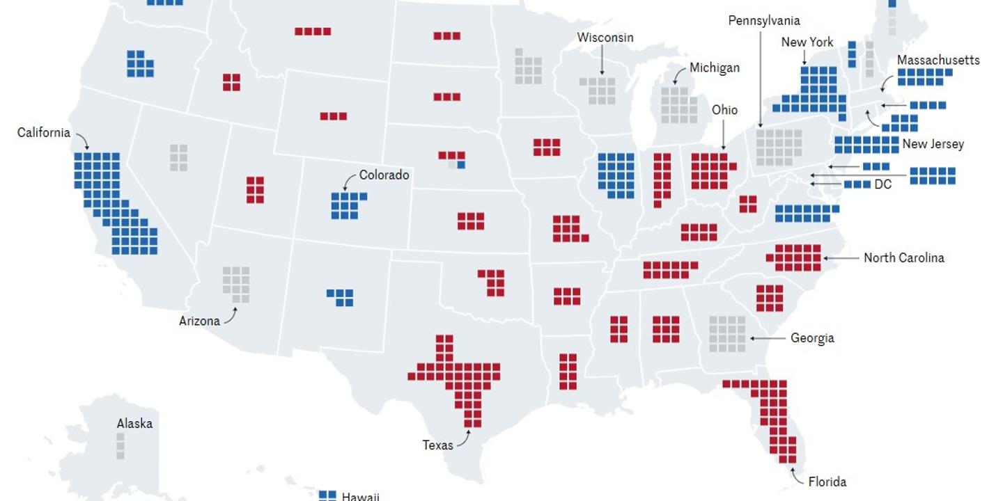 2024 US presidential election: Map of the results, state by state