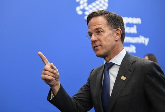 Mark Rutte, secrétaire général de l’Organisation du traité de l’Atlantique Nord (OTAN), à Budapest, jeudi 7 novembre 2024.
