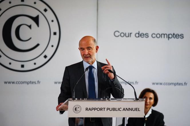 Pierre Moscovici, primeiro presidente do Tribunal de Contas, em Paris, 12 de março de 2024.