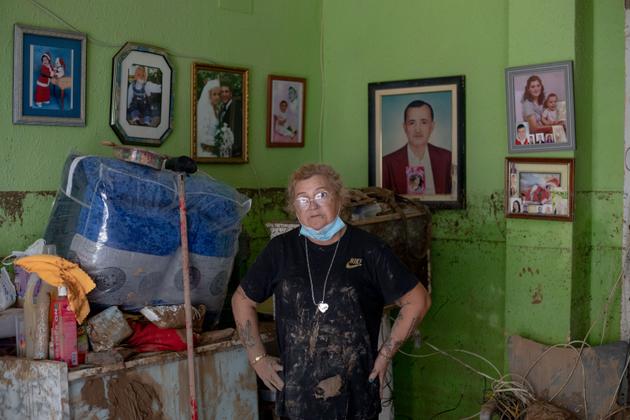 Emilia Saba, in her house in the Raval district of Algemesi, Spain, November 6, 2024.
