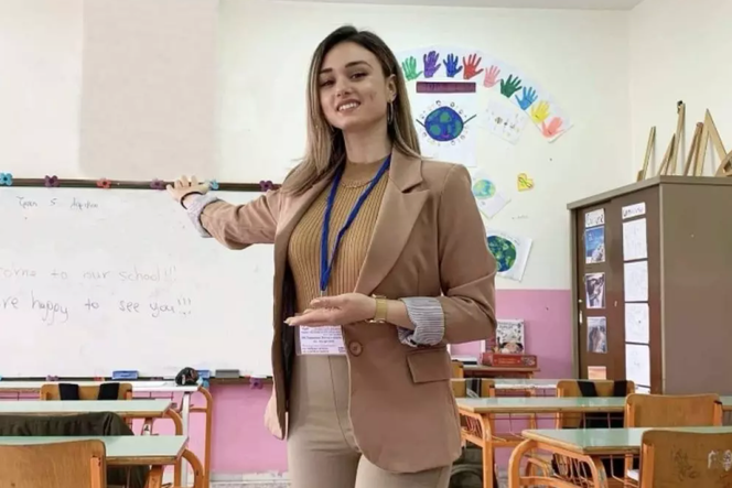 Panagiota Diamanti, enseignante dans le village grec de Fourna.