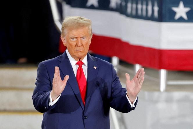 Le républicain Donald Trump, élu 47ᵉ président des Etats-Unis, pendant sa campagne en Caroline du Nord, le 4 novembre 2024.