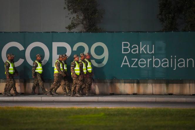 No local da COP29, Baku, Azerbaijão, 9 de novembro de 2024.