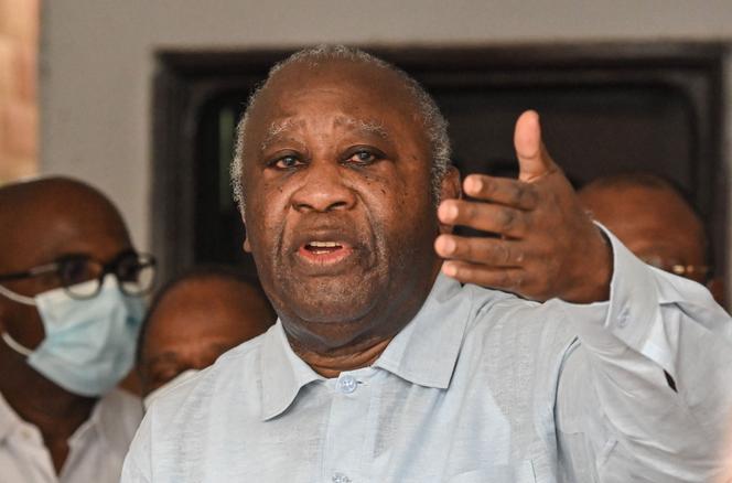 Laurent Gbagbo, 8 de junho de 2023 em Abidjan (Costa do Marfim).