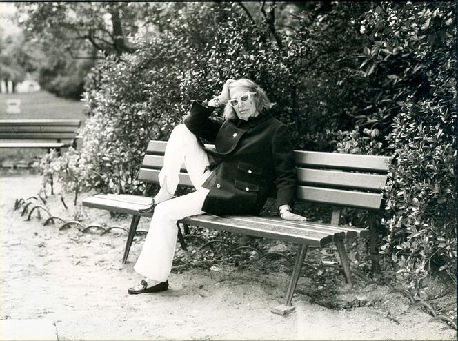 A escritora e editora Silvina Ocampo, em Paris, em 1973. 