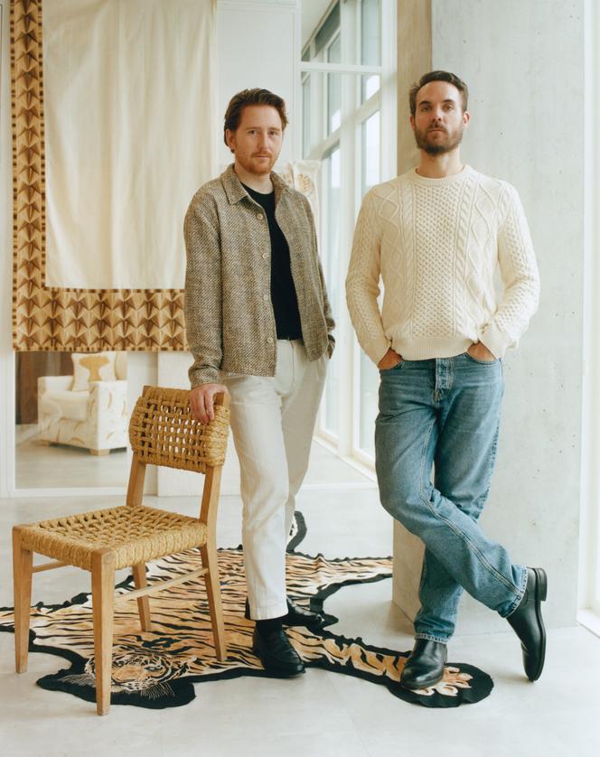 Marc-Antoine Biehler et Amaury Graveleine, le 5 novembre 2024, dans les bureaux Lesage au 19M à Paris.