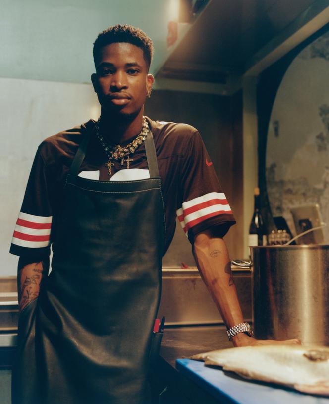 Chef Victor Blanchet no restaurante Halo, em Paris, 18 de outubro de 2024.