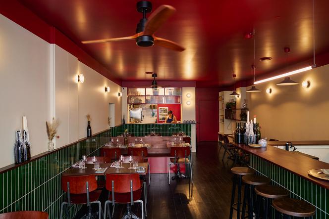 L’intérieur du restaurant Trâm 130, rue Saint-Maur, à Paris.