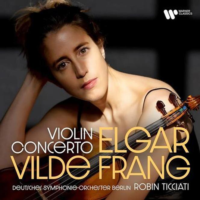 Capa do álbum “Concerto para Violino” de Edward Elgar por Vilde Frang.