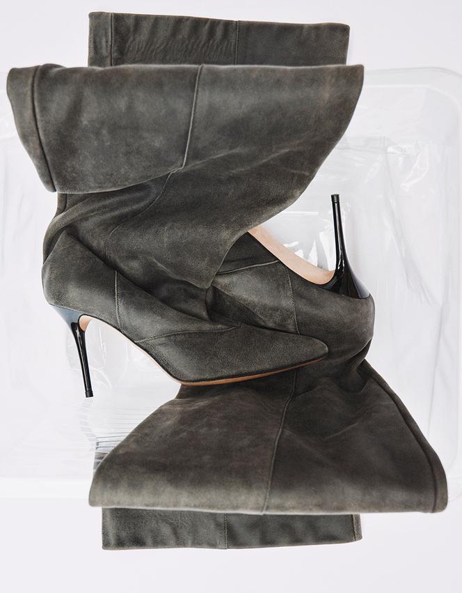 Cuissardes Loly Used, en cuir, Iro, 695 €.