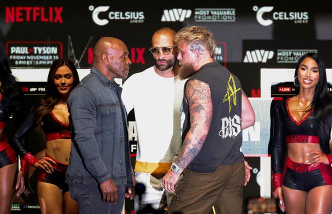 Mike Tyson contra Jake Paul, 13 de novembro de 2024, em Irving (Texas, Estados Unidos). 
