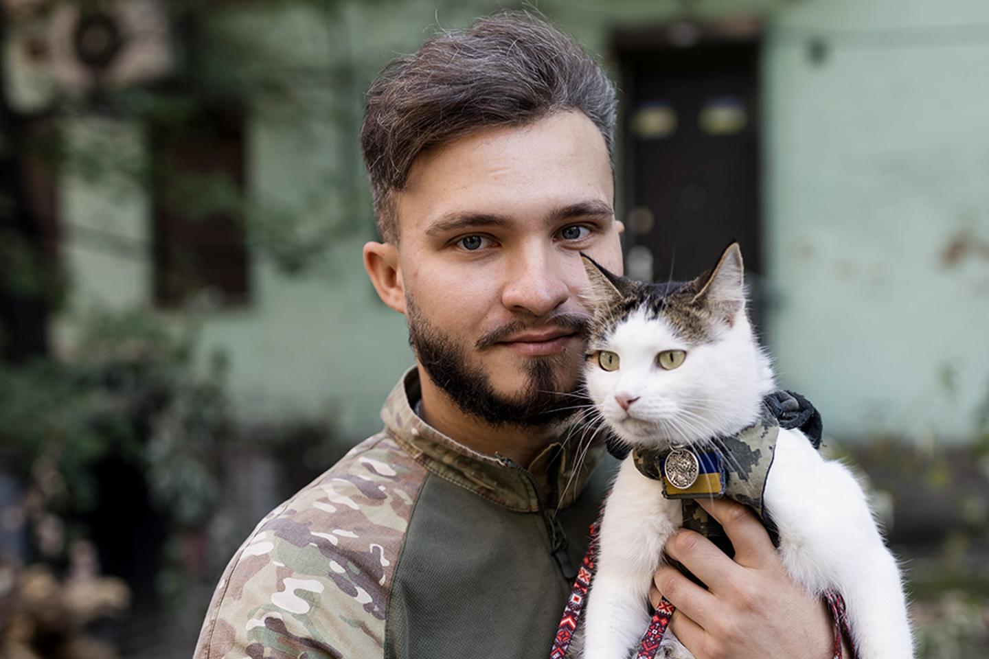 Ukraine's pets are the most loyal comrades in arms