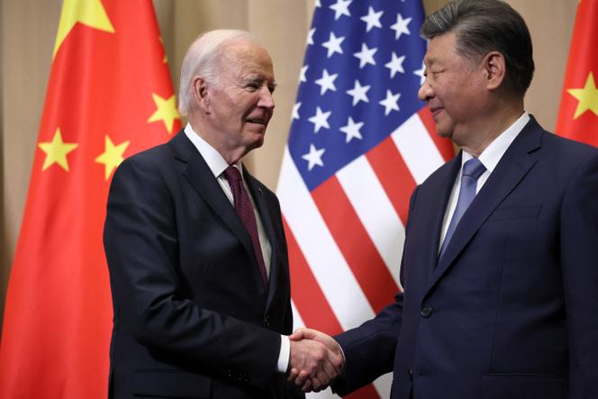 O presidente dos EUA, Joe Biden, reúne-se com seu homólogo chinês, Xi Jinping, à margem da cúpula da APEC em Lima, Peru, em 16 de novembro de 2024.
