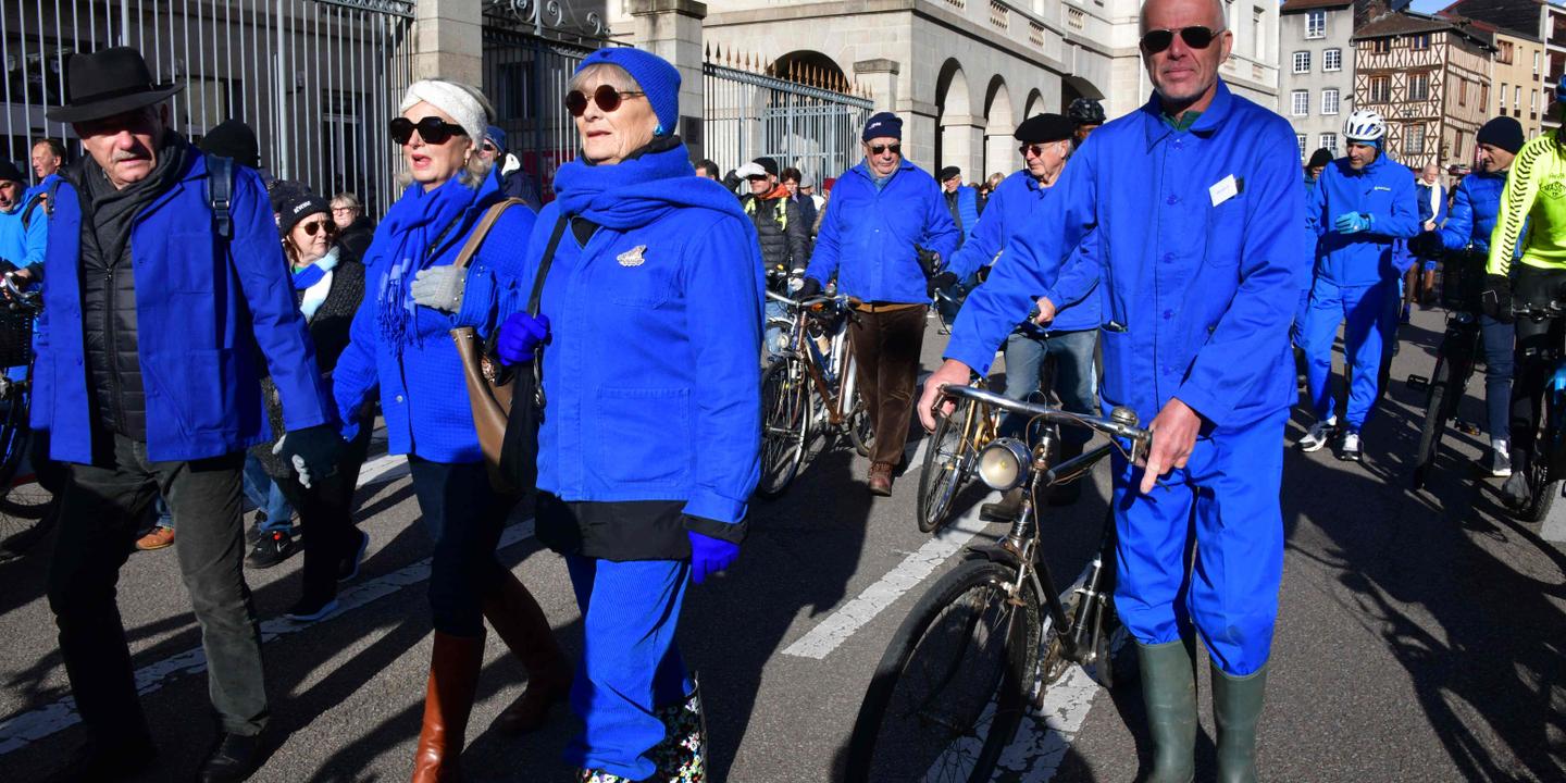 A Limoges, une  marche bleue  en hommage à un cycliste emblématique mort renversé par une voiture