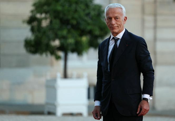O presidente do MEDEF, Patrick Martin, chega à 19ª cimeira da Francofonia no palácio presidencial do Eliseu, em Paris, em 4 de outubro de 2024. 