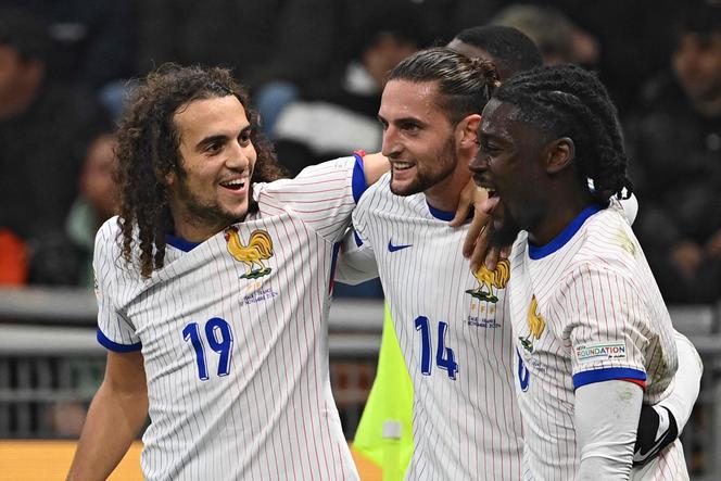 Graças, em particular, aos dois gols de Adrien Rabiot (meio), os Blues venceram a Itália, domingo, 17 de novembro de 2024, em Milão, pela Liga das Nações.