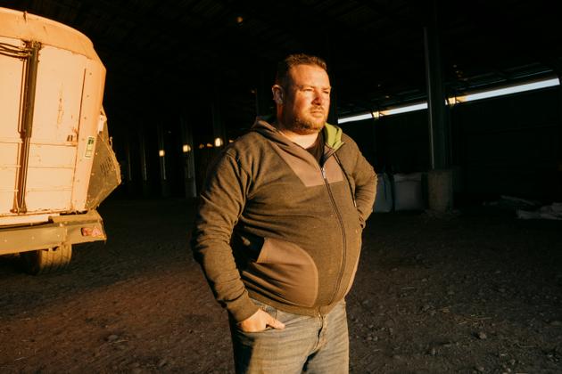 Christophe Piquet, winegrower and breeder, on his farm in Bezouce (Gard department), November 15, 2024.