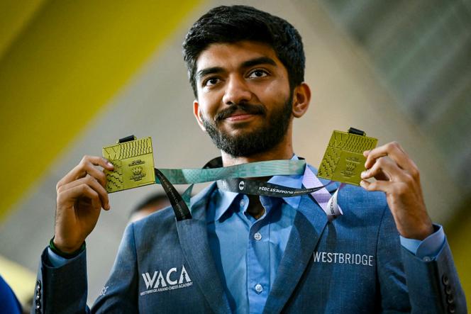 Agé de 18 ans, l’Indien Gukesh Dommaraju, ici le 24 septembre à Chennai (anciennement Madras), en Inde, est classé au 5ᵉ rang mondial.