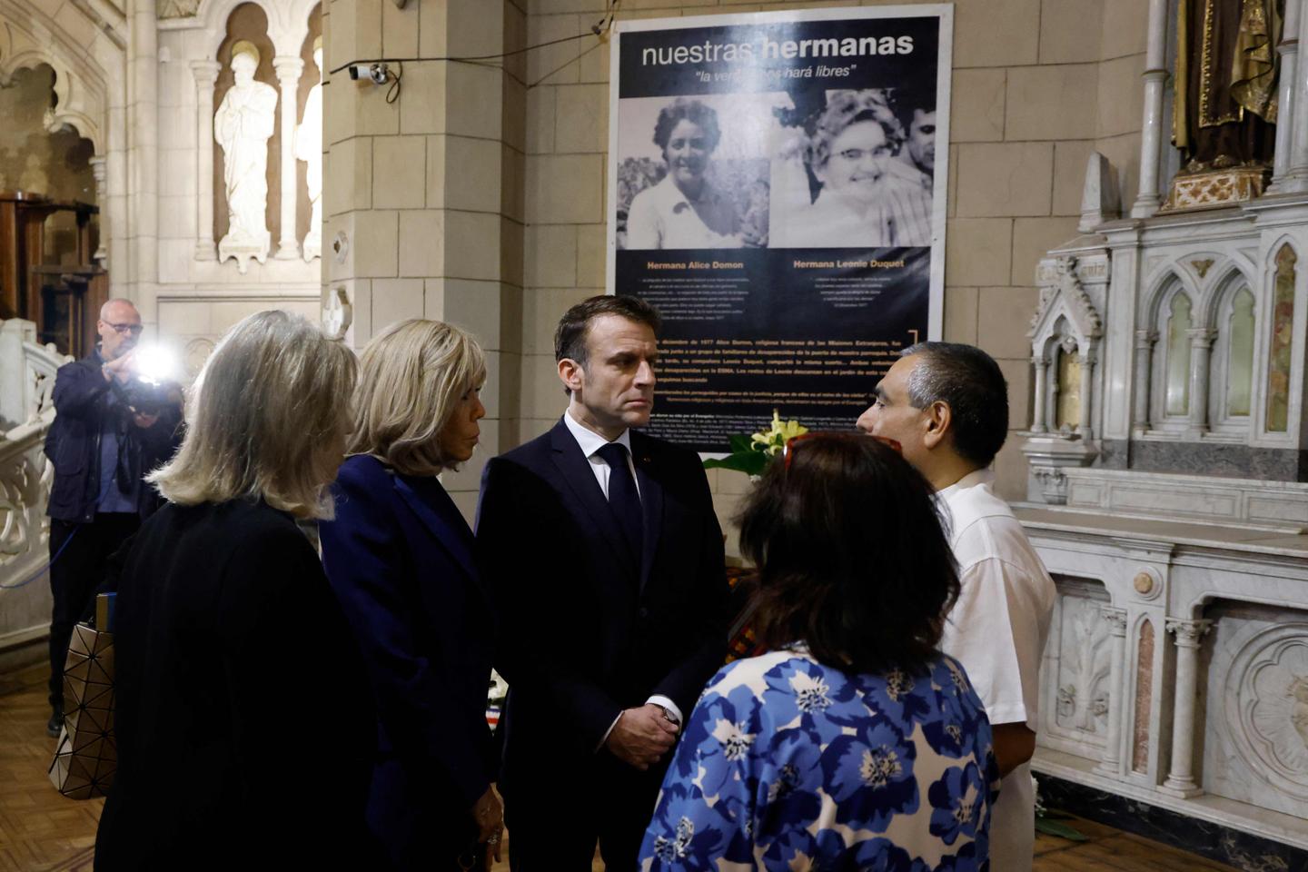 In Argentina, Macron pays tribute to dictatorship's victims, sending message to Milei