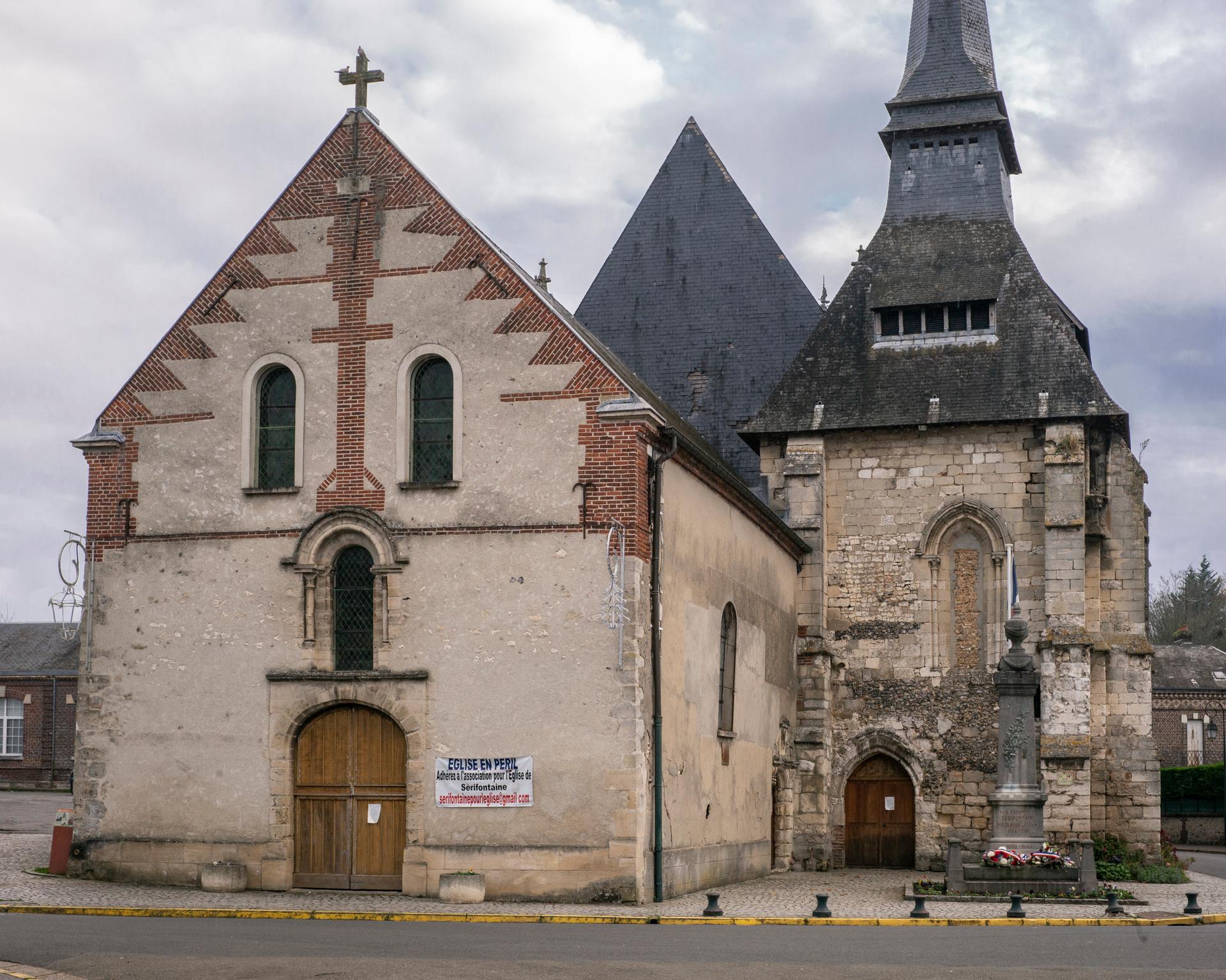 Saint-Denis church in Sérifontaine (Oise), November 14, 2024.