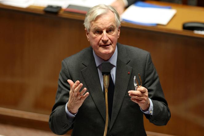 Michel Barnier à l’Assemblée nationale pour une séance de questions au gouvernement, le 19 novembre 2024.