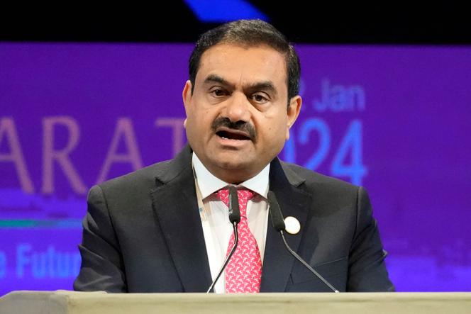 Gautam Adani à Gandhinagar, Inde, le 10 janvier 2024.
