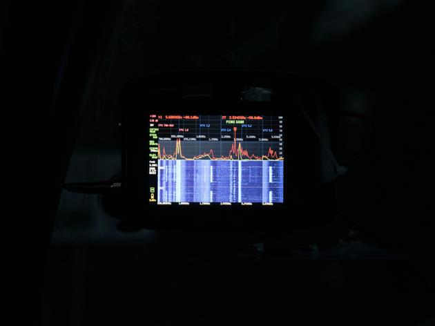 To protect himself from drone attacks when traveling by car, Safonov installed a radio spectrum analyzer in his car, which detects drones within a 10-kilometer radius. Kherson (Ukraine) on November 11, 2024.