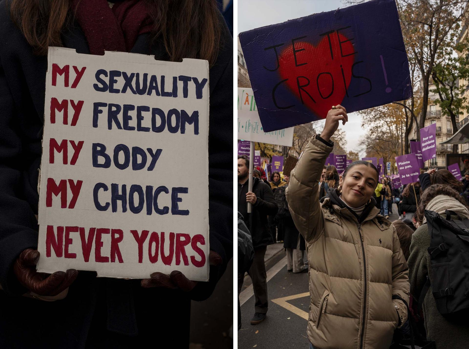 Elisa Jbilou, 19, student at Sciences Po Lyon: "There were stories before the Mazan trial that made people aware of the problem. But a lot of people realized that rapists could be any kind of man, with any kind of profile. That we shouldn't treat them like monsters, because it could be any human being. It's too easy to dehumanize them."