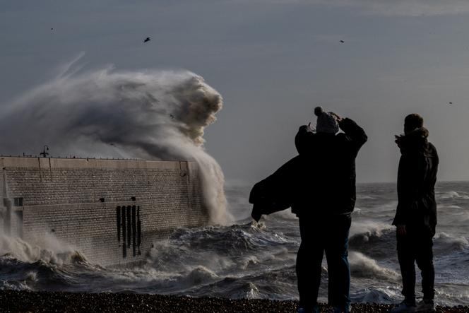 La tempête Bert a provoqué des vents violent notamment, comme à Folkestone en Angleterre, dimanche 24 novembre. 