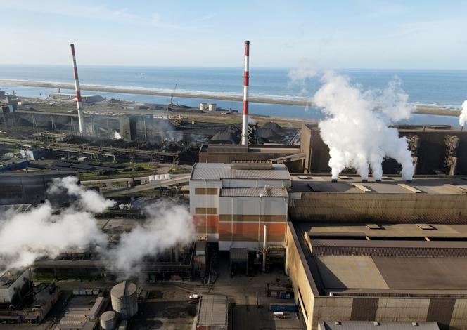 Le site d’ArcelorMittal, à Dunkerque (Nord), le 11 février 2022.