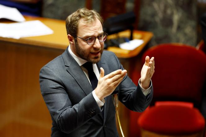 The Minister of Economy and Finance, Antoine Armand, during a question session with the government at the National Assembly, November 26, 2024.