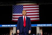 Donald Trump in Allentown, Pennsylvania on October 29, 2024.