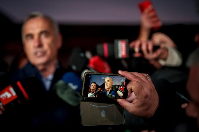Calin Georgescu, candidat indépendant à la présidence roumaine, à Izvorani (Roumanie), le 26 novembre 2024.