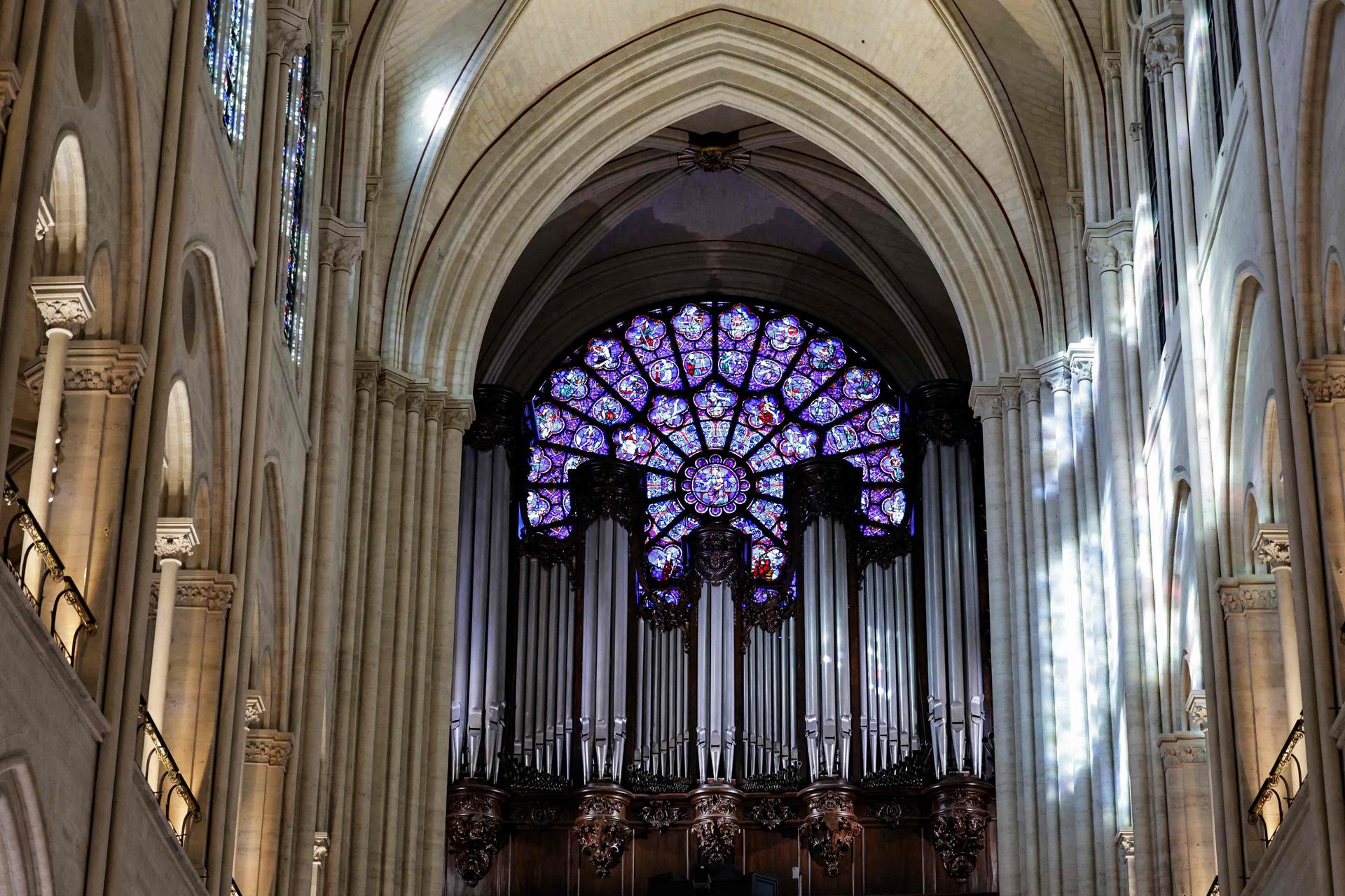 La rosace de la cathédrale Notre-Dame, photographiée le 29 novembre.