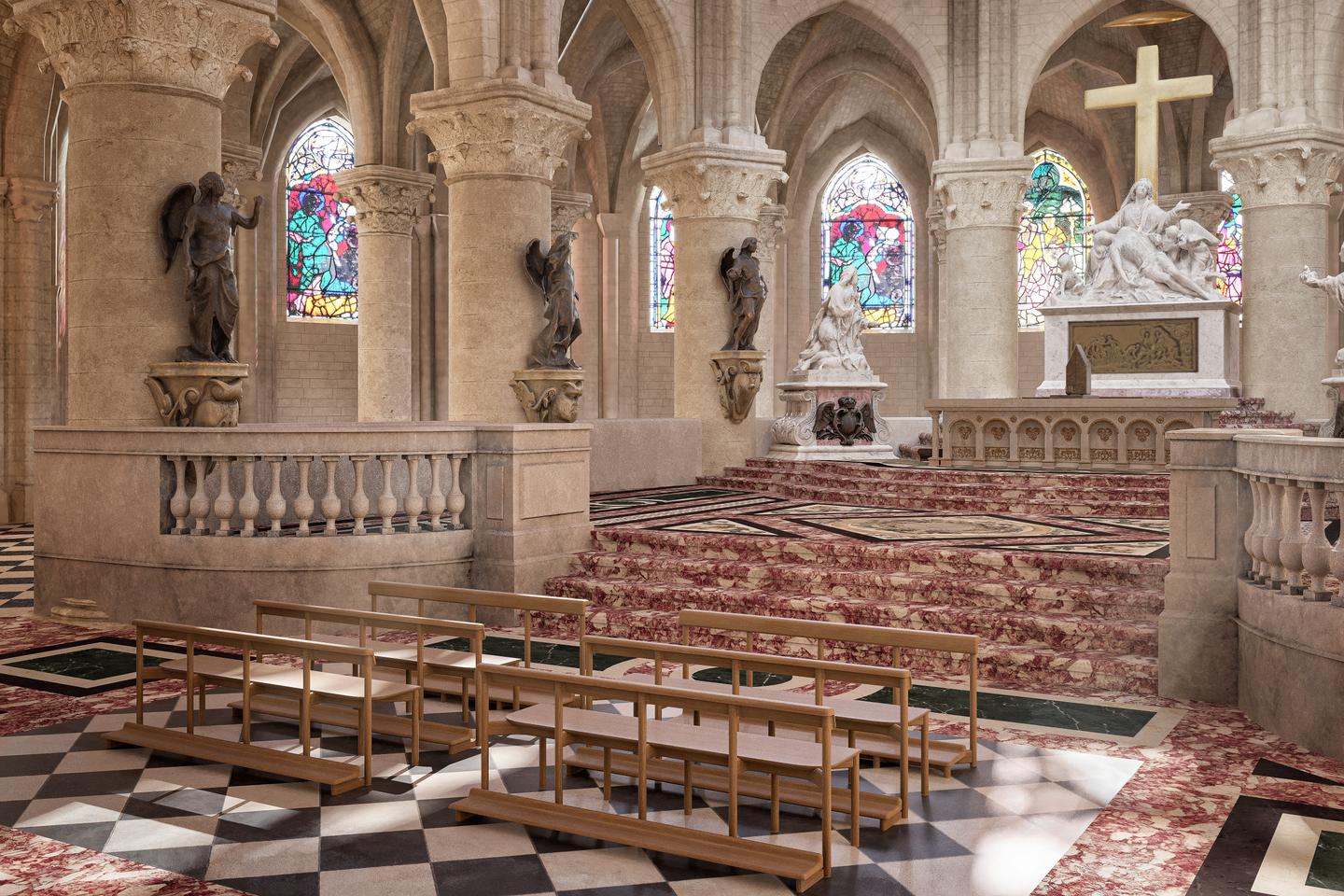 The first images of the cathedral post-reconstruction