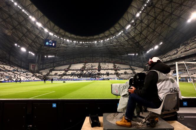 No Stade-Vélodrome de Marselha, antes da partida da Ligue 1 entre OM e AS Monaco, em 1º de dezembro de 2024.
