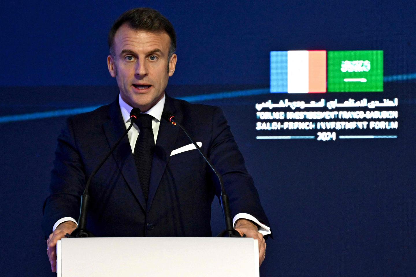 Macron announces France-Saudi partnership to co-host conference on creating Palestinian state