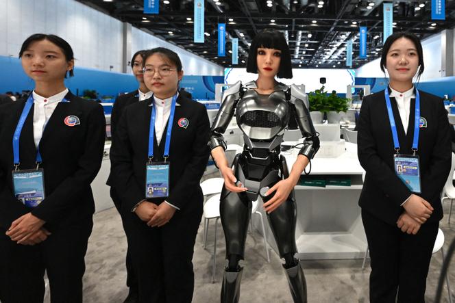 Presentation of ​the humanoid robot xiao Qi⁤ developed ​by Ex Robots, at the National Convention Center in Beijing, September 3, 2024.